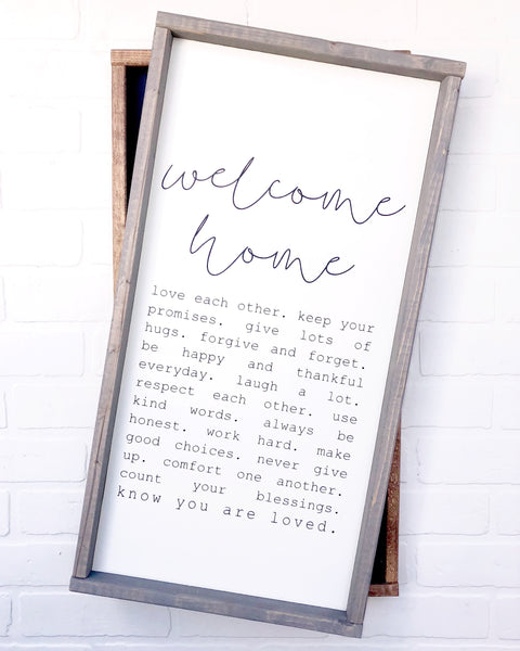 Welcome Home | 12x24