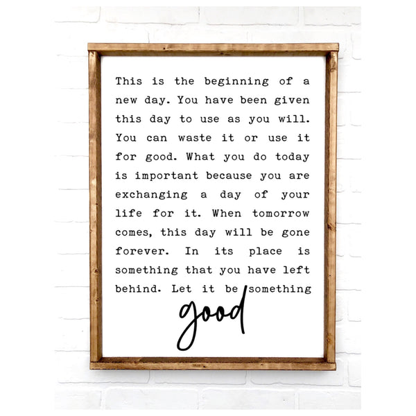 New Day Quote | 12x24 | 18x24 | 24x36