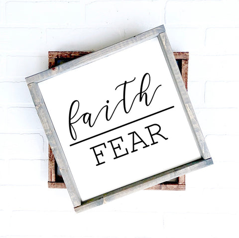 STOCK SALE Faith Over Fear | 12x12