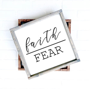 Faith Over Fear | 12x12