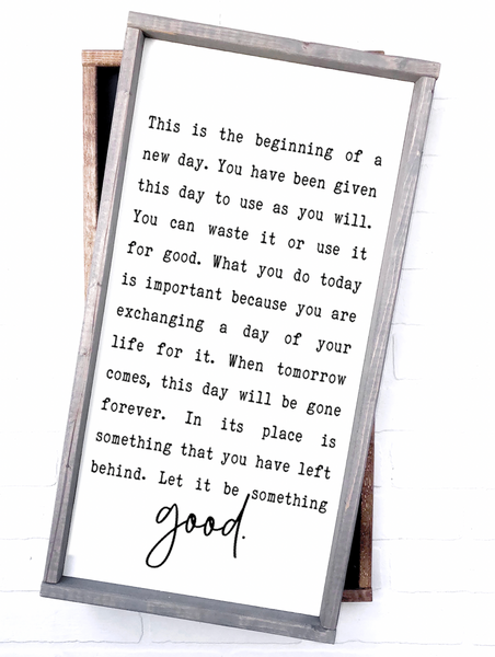 New Day Quote | 12x24 | 18x24 | 24x36