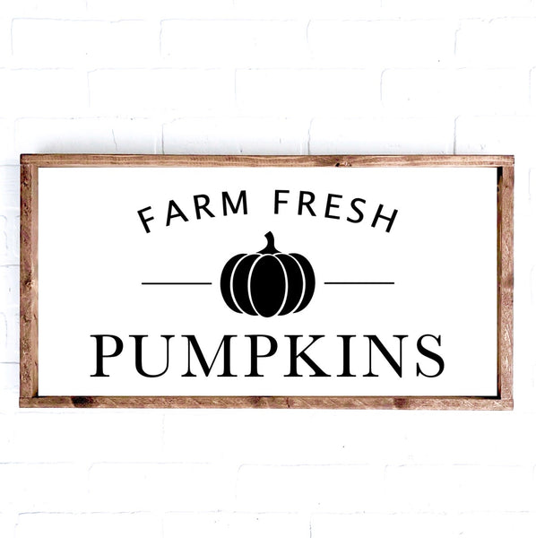 Farm Fresh Pumpkins | 12x24