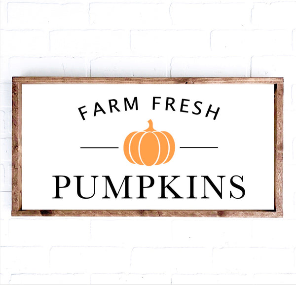 Farm Fresh Pumpkins | 12x24