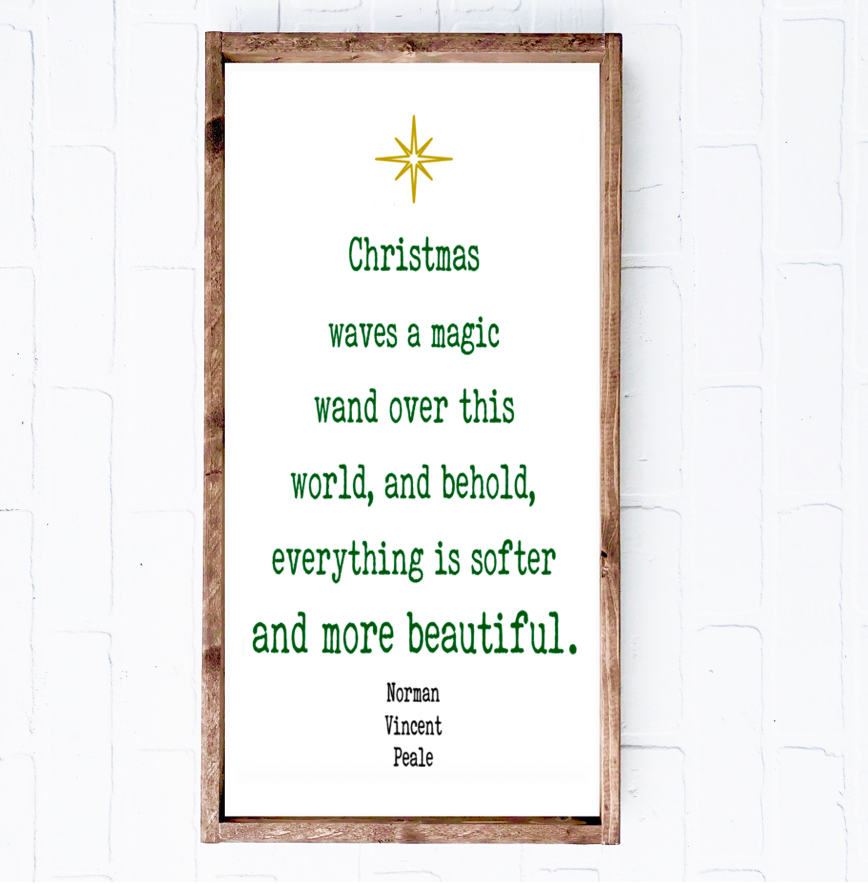 Christmas Quote | 12x24