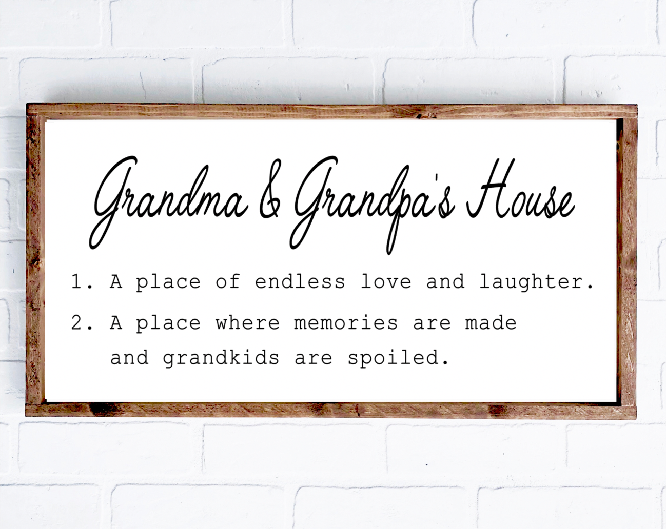 STOCK SALE Grandma and Grandpa's House | 12x24