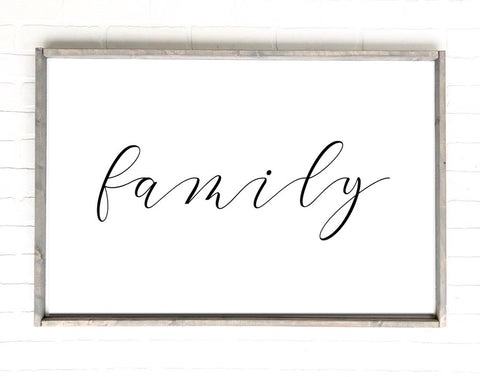 Family Script | 24x36