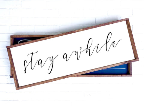 Stay Awhile | 18x48