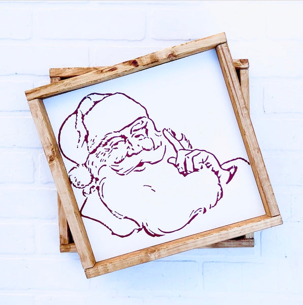 Santa Face | 12x12