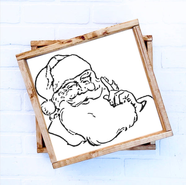 Santa Face | 12x12