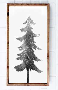 Flocked Christmas Trees | 6x12 | 7x17 | 12x24