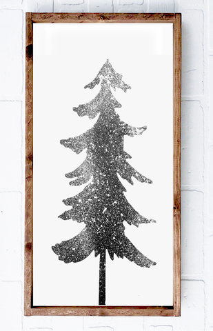 Flocked Christmas Trees | 6x12 | 7x17 | 12x24
