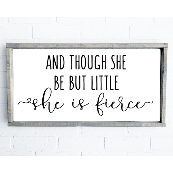 She is Fierce | 12x24